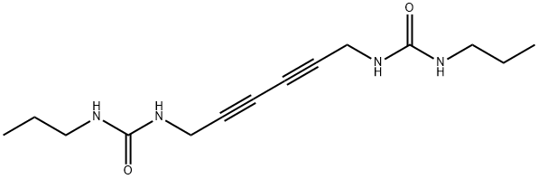 1,1'-(Hexa-2,4-diyne-1,6-diyl)bis(3-propylurea) Structure