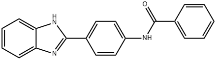 N-(4-(1H-벤조[d]이미다졸-2-일)페닐)벤즈아미드 구조식 이미지