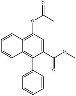 methyl 4-acetoxy-1-phenyl-2-naphthoate 구조식 이미지