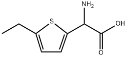 Amino-(5-ethyl-thiophen-2-yl)-acetic acid 구조식 이미지