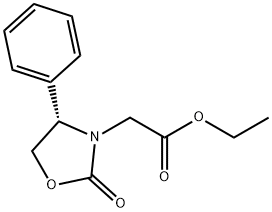 (S)-ethyl 2-(2-oxo-4-phenyloxazolidin-3-yl)acetate 구조식 이미지