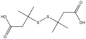 Butanoic acid, 3,3'-dithiobis[3-methyl- Structure