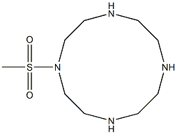 1,4,7,10-Tetraazacyclododecane, 1-(methylsulfonyl)- 구조식 이미지