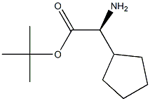 (S)-tert-Butyl 2-amino-2-cyclopentylacetate 구조식 이미지