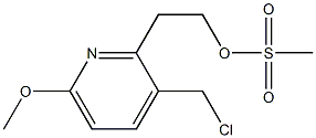 2-[3-(chloromethyl)-6-methoxypyridin-2-yl]ethyl methanesulfonate 구조식 이미지