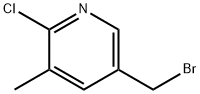 5-(Bromomethyl)-2-chloro-3-methylpyridine 구조식 이미지