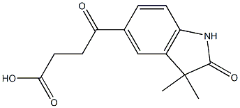 4-(3,3-DIMETHYL-2-OXO-2,3-DIHYDRO-1H-INDOL-5-YL)-4-OXO-BUTYRIC ACID(WXG02112) Structure