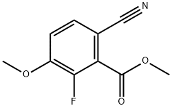 Methyl 6-cyano-2-fluoro-3-methoxybenzoate 구조식 이미지