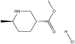 methyl trans-6-methylpiperidine-3-carboxylate hydrochloride Structure