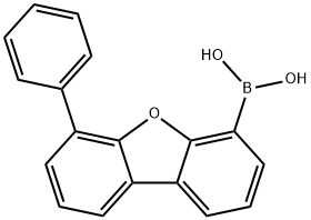 보론산,B-(6-페닐-4-디벤조푸라닐)- 구조식 이미지