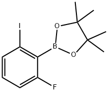 2-Fluoro-6-iodophenylboronic acid pinacol ester Structure