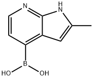 (2-METHYL-1H-PYRROLO[2,3-B]PYRIDIN-4-YL)BORONIC ACID Structure