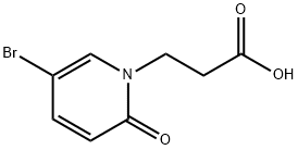 3-(5-Bromo-2-oxo-2H-pyridin-1-yl)-propionic acid 구조식 이미지