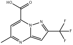 5-Methyl-2-(trifluoromethyl)pyrazolo[1,5-a]pyrimidine-7-carboxylic acid 구조식 이미지