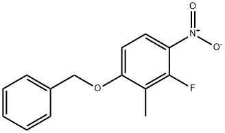 1-(Benzyloxy)-3-fluoro-2-methyl-4-nitrobenzene 구조식 이미지