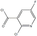 2-CHLORO-5-FLUORO-3-PYRIDINECARBONYL CHLORIDE 구조식 이미지