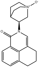1H-Benz[de]isoquinolin-1-one,2,4,5,6-tetrahydro-2-[(3S)-1-oxido-1-azabicyclo[2.2.2]oct-3-yl]- Structure