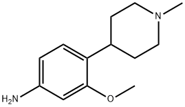 3-methoxy-4-(1-methyl-4-piperidinyl)benzenamine Structure