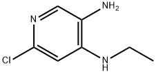 6-chloro-N4-ethyl-3,4-Pyridinediamine 구조식 이미지