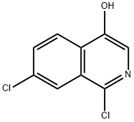 1,7-dichloroisoquinolin-4-ol 구조식 이미지