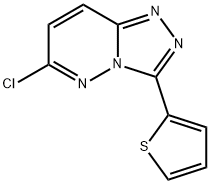 6-Chloro-3-thiophen-2-yl-[1,2,4]triazolo[4,3-b]pyridazine 구조식 이미지