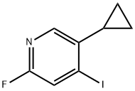 5-Cyclopropyl-2-fluoro-4-iodopyridine Structure