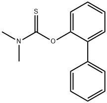 DIMETHYL-THIOCARBAMIC ACID O-BIPHENYL-2-YL ESTER Structure