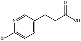 3-(6-bromopyridin-3-yl)propanoic acid 구조식 이미지
