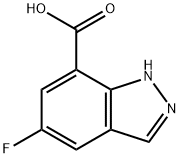 1H-Indazole-7-carboxylic acid, 5-fluoro-
 구조식 이미지