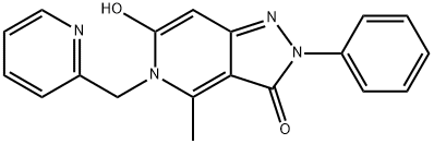 6-hydroxy-4-methyl-2-phenyl-5-(pyridin-2-ylmethyl)-2H-pyrazolo[4,3-c]pyridin-3(5H)-one Structure