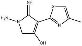 1-amino-5-imino-4-(4-methylthiazol-2-yl)-2,5-dihydro-1H-pyrrol-3-ol Structure