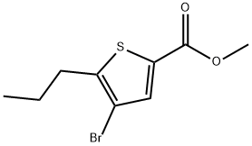 methyl 4-bromo-5-propylthiophene-2-carboxylate Structure