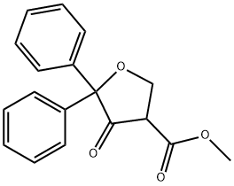 Methyl 4-oxo-5,5-diphenyltetrahydrofuran-3-carboxylate Structure