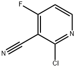 2-Chloro-4-fluoronicotinonitrile Structure