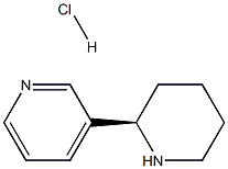 (R)-3-(Piperidin-2-yl)pyridine hydrochloride 구조식 이미지