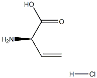 (R)-2-Aminobut-3-enoic acid hydrochloride 구조식 이미지