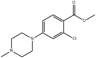 Methyl 2-Chloro-4-(4-methyl-1-piperazinyl)benzoate 구조식 이미지