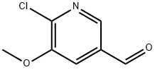 6-chloro-5-methoxynicotinaldehyde 구조식 이미지