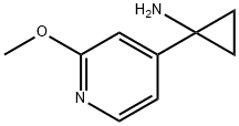 1-(2-methoxypyridin-4-yl)cyclopropan-1-amine Structure