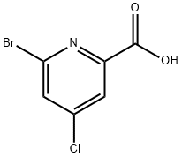 6-Bromo-4-chloropicolinic acid Structure