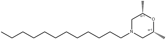 cis-4-dodecyl-2,6-dimethylmorpholine 구조식 이미지