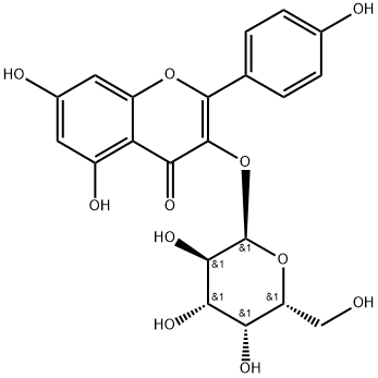 Kaempferol 3-O-D-galactoside 구조식 이미지