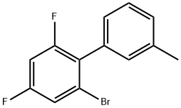 2-Bromo-4,6-difluoro-3'-methyl-1,1'-biphenyl 구조식 이미지