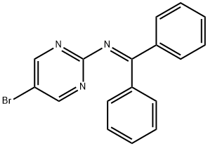 5-Bromo-N-(diphenylmethylene)-2-pyrimidinamine 구조식 이미지