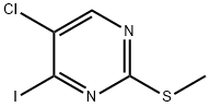 5-chloro-4-iodo-2-(methylthio)pyrimidine Structure