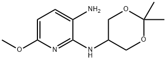 N2-(2,2-Dimethyl-1,3-Dioxan-5-Yl)-6-Methoxypyridine-2,3-Diamine 구조식 이미지