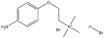 2-(4-Aminophenoxy)-N,N,N-trimethylethanaminium bromide hydrobromide Structure