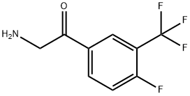 Ethanone, 2-amino-1-[4-fluoro-3-(trifluoromethyl)phenyl]- 구조식 이미지
