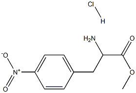 4-nitro- DL-Phenylalanine, methyl ester, monohydrochloride Structure