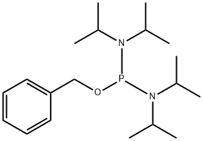 N,N,N',N'-tetrakis(1-Methylethyl)phosphorodiamidous acid phenylmethyl ester Structure